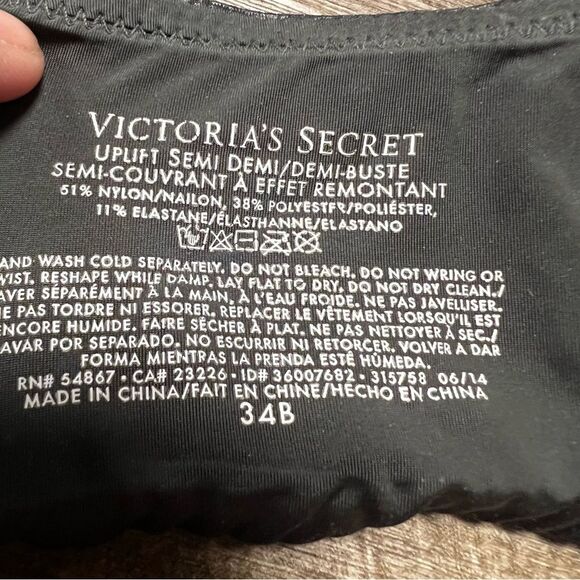 Victoria’s Secret Uplift Semi Demi Bra Size 34B - Picture 4 of 4
